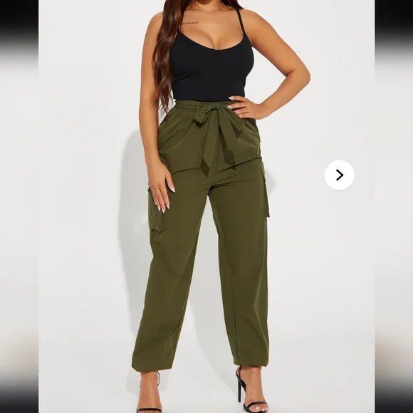 NWT!! Fashion Nova Black and Olive Jumpsuit - Picture 3 of 7